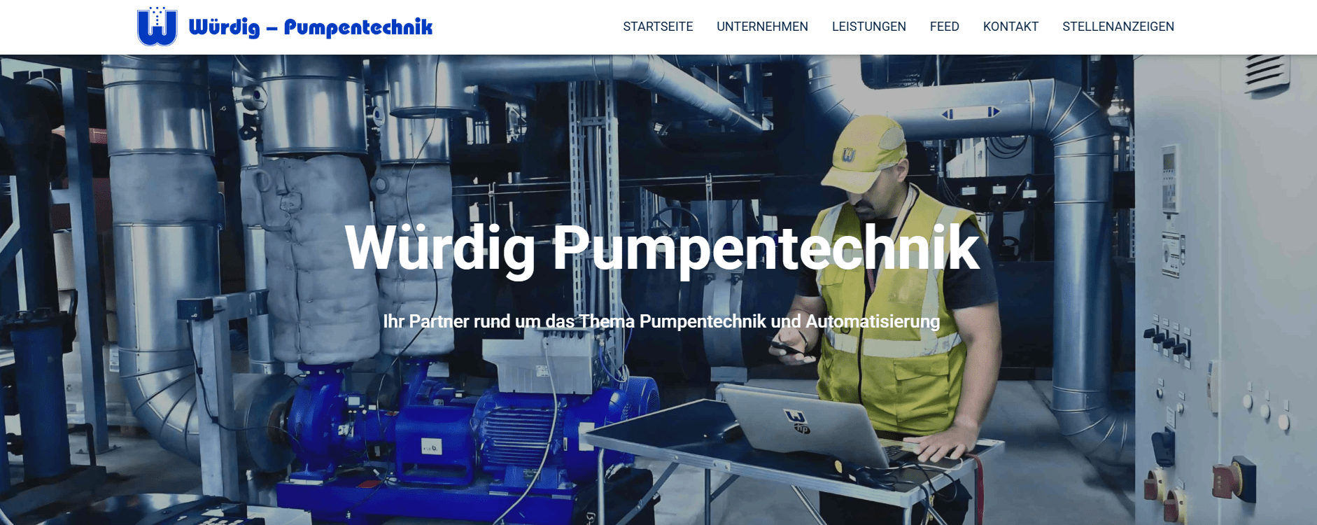 Servicetechniker in einer Energiezentrale